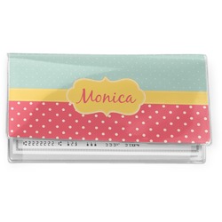 Easter Birdhouses Vinyl Checkbook Cover (Personalized)