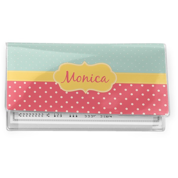 Custom Easter Birdhouses Vinyl Checkbook Cover (Personalized)