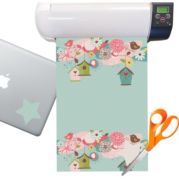 Custom Easter Birdhouses Sticker Vinyl Sheet (Permanent)