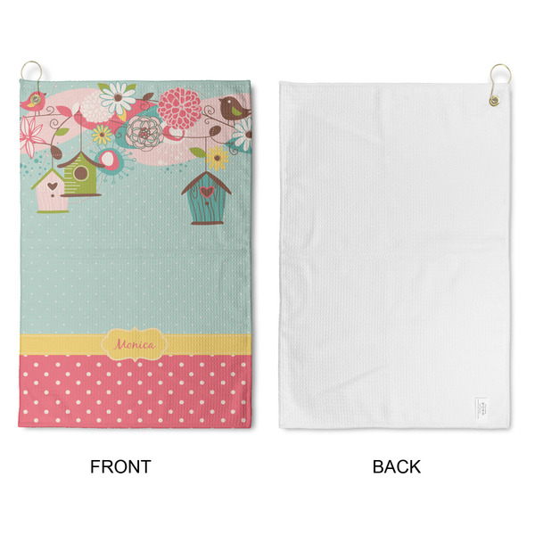 Easter Birdhouses Waffle Weave Golf Towel - Approval