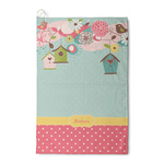 Easter Birdhouses Waffle Weave Golf Towel (Personalized)