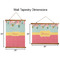 Easter Birdhouses Wall Hanging Tapestries - Parent/Sizing