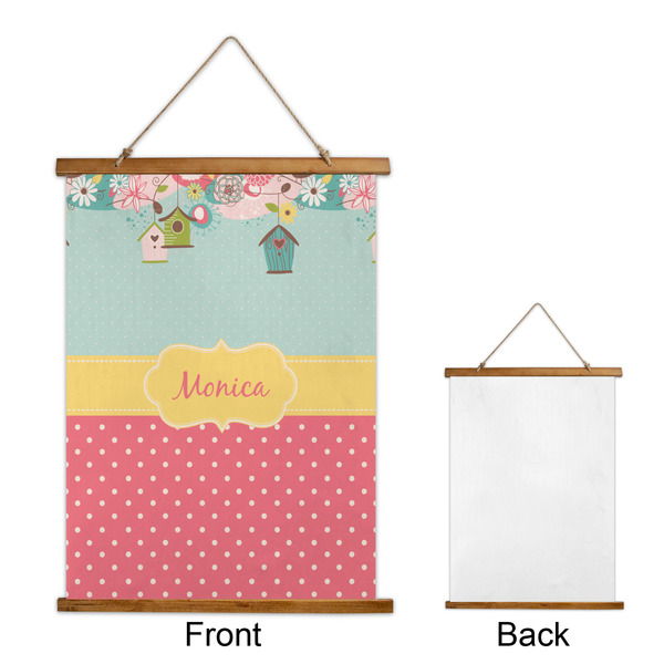 Easter Birdhouses Wall Hanging Tapestry - Portrait - APPROVAL