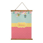 Easter Birdhouses Wall Hanging Tapestry (Personalized)