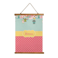 Easter Birdhouses Wall Hanging Tapestry (Personalized)