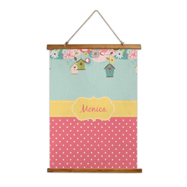 Custom Easter Birdhouses Wall Hanging Tapestry - Tall (Personalized)