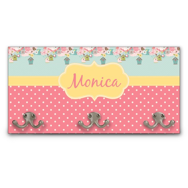 Custom Easter Birdhouses Wall Mounted Coat Rack (Personalized)