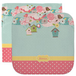 Easter Birdhouses Facecloth / Wash Cloth (Personalized)