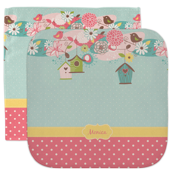 Custom Easter Birdhouses Facecloth / Wash Cloth (Personalized)