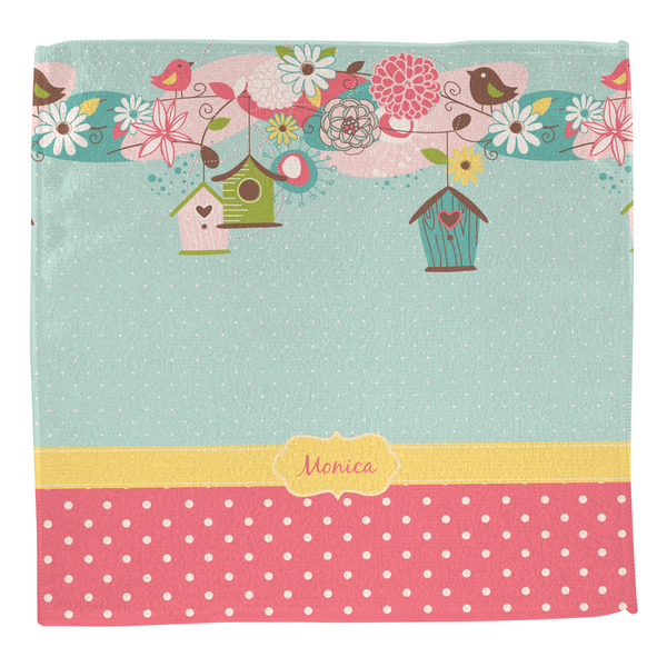 Easter Birdhouses Washcloth - Front - No Soap