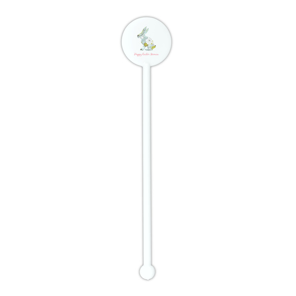 Easter Birdhouses White Plastic 5.5" Stir Stick - Round - Single Stick
