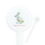 Easter Birdhouses Round Plastic Stir Sticks (Personalized)