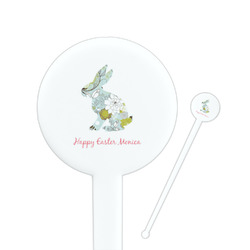 Easter Birdhouses Round Plastic Stir Sticks (Personalized)