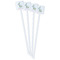 Easter Birdhouses White Plastic Stir Stick - Single Sided - Square - Front