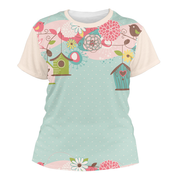 Custom Easter Birdhouses Women's Crew T-Shirt - X Large
