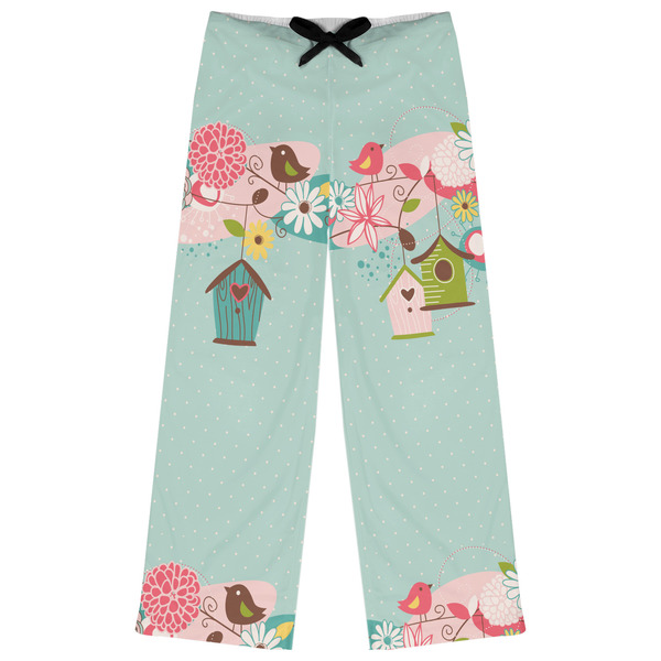 Custom Easter Birdhouses Womens Pajama Pants - M