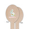 Easter Birdhouses Wooden Food Pick - Oval - Single Sided - Front & Back