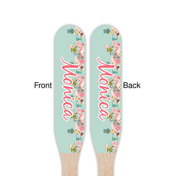 Easter Birdhouses Wooden Food Pick - Paddle - Double Sided - Front & Back
