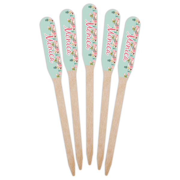 Easter Birdhouses Wooden Food Pick - Paddle - Fan View