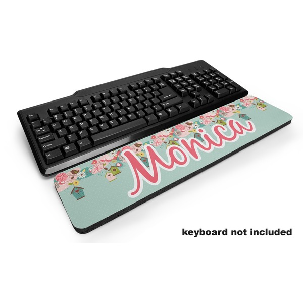Custom Easter Birdhouses Keyboard Wrist Rest (Personalized)