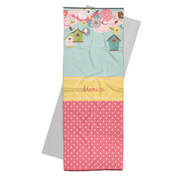 Easter Birdhouses Yoga Mat Towel (Personalized)