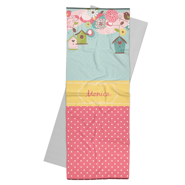 Custom Easter Birdhouses Yoga Mat Towel (Personalized)