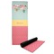 Easter Birdhouses Yoga Mat with Black Rubber Back Full Print View