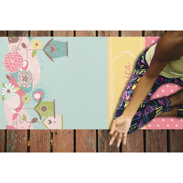 Easter Birdhouses Yoga Mats - LIFESTYLE