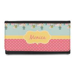 Easter Birdhouses Leatherette Ladies Wallet (Personalized)