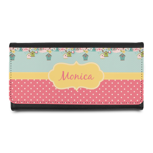 Custom Easter Birdhouses Leatherette Ladies Wallet (Personalized)