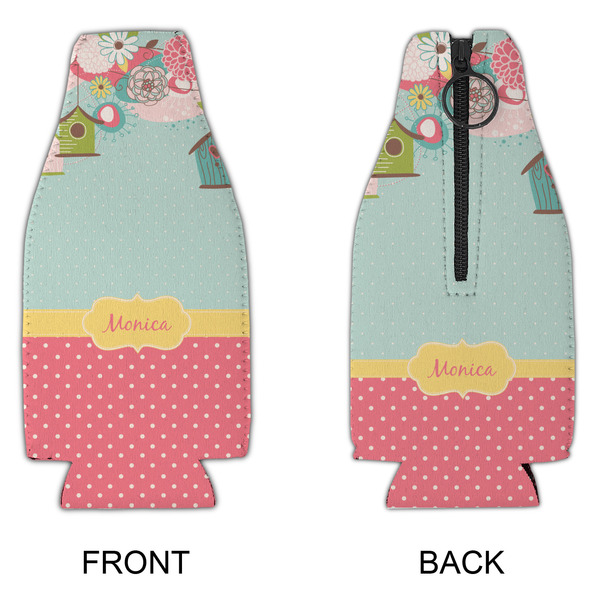 Easter Birdhouses Zipper Bottle Cooler - APPROVAL
