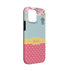 Easter Birdhouses iPhone Case - Rubber Lined - iPhone 13 Mini (Personalized)
