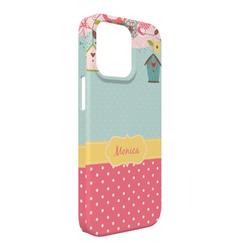 Easter Birdhouses iPhone Case - Plastic - iPhone 13 Pro Max (Personalized)