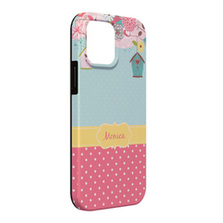 Easter Birdhouses iPhone Case - Rubber Lined - iPhone 13 Pro Max (Personalized)