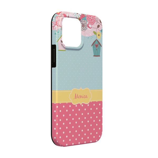 Custom Easter Birdhouses iPhone Case - Rubber Lined - iPhone 13 Pro (Personalized)