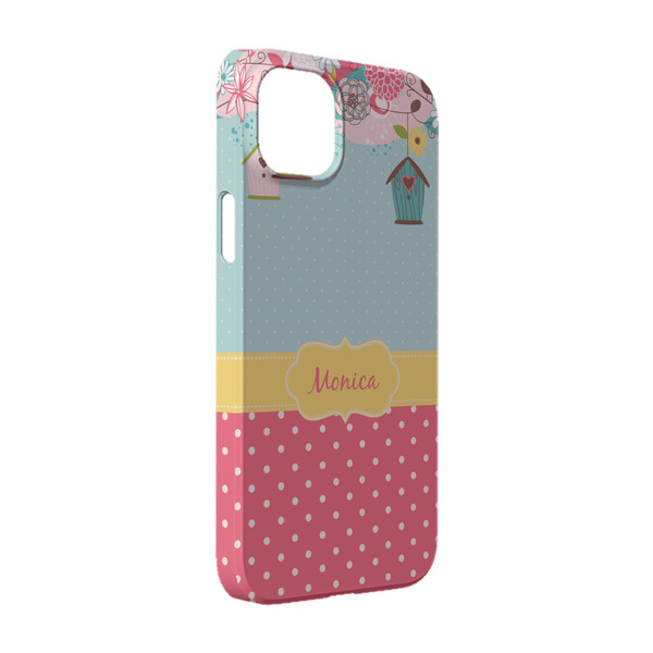 Custom Easter Birdhouses iPhone Case - Plastic - iPhone 14 (Personalized)