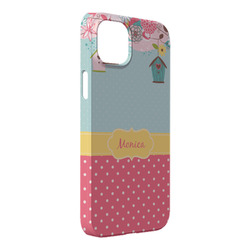Easter Birdhouses iPhone Case - Plastic - iPhone 14 Plus (Personalized)