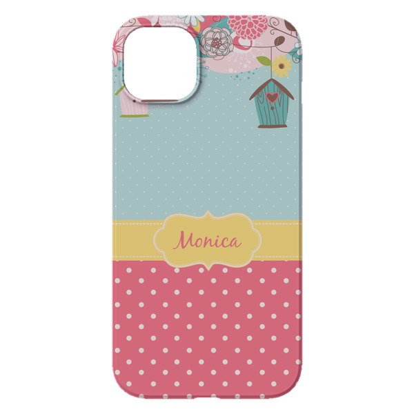 Easter Birdhouses iPhone 14 Plus Case - Back
