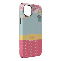 Easter Birdhouses iPhone Case - Rubber Lined - iPhone 14 Pro Max (Personalized)