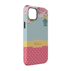 Easter Birdhouses iPhone Case - Rubber Lined - iPhone 14 Pro (Personalized)