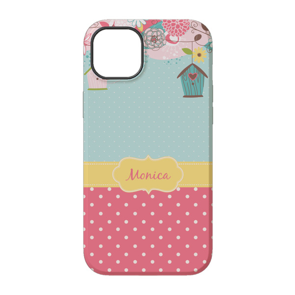Easter Birdhouses iPhone 14 Tough Case - Back