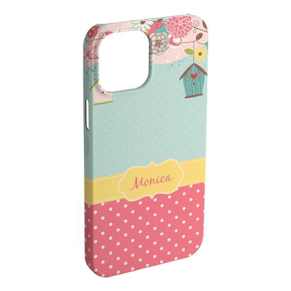 Custom Easter Birdhouses iPhone Case - Plastic (Personalized)