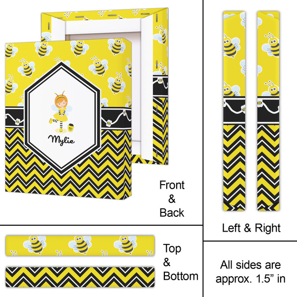 Buzzing Bee 11x14 - Canvas Print - Approval