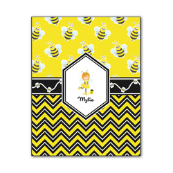 Buzzing Bee Wood Print - 11x14 (Personalized)