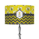 Buzzing Bee 12" Drum Lamp Shade - Fabric (Personalized)