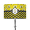 Buzzing Bee 12" Drum Lampshade - ON STAND (Fabric)
