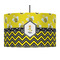 Buzzing Bee 12" Drum Pendant Lamp - Fabric (Personalized)