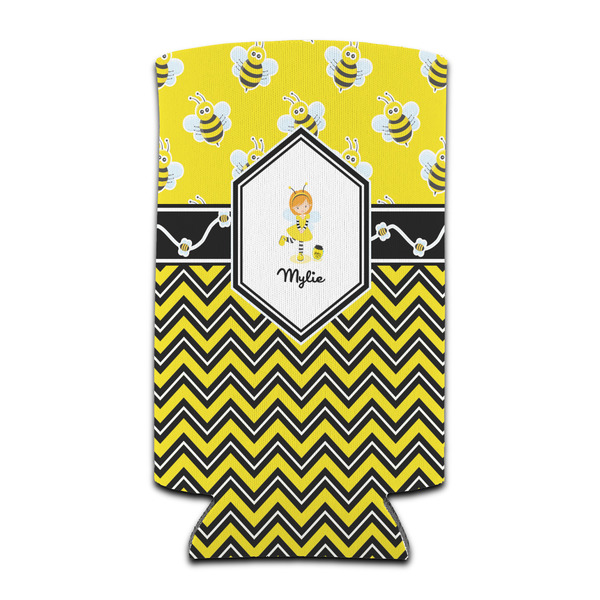 Custom Buzzing Bee Can Cooler (tall 12 oz) (Personalized)