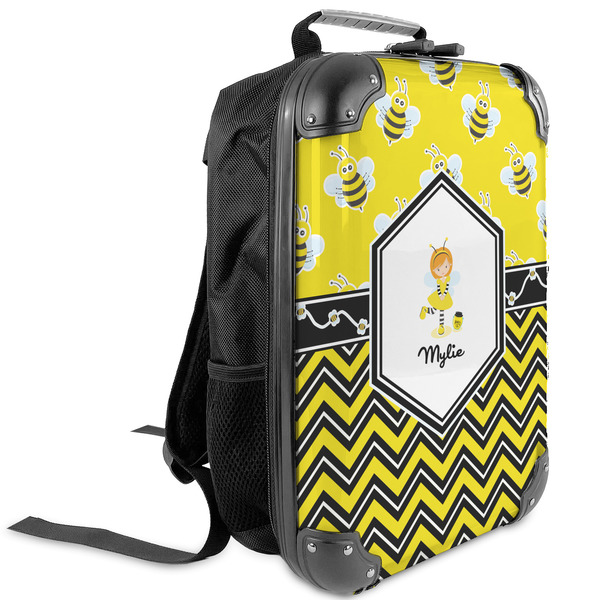 Custom Buzzing Bee Kids Hard Shell Backpack (Personalized)