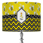 Buzzing Bee 16" Drum Lamp Shade - Fabric (Personalized)